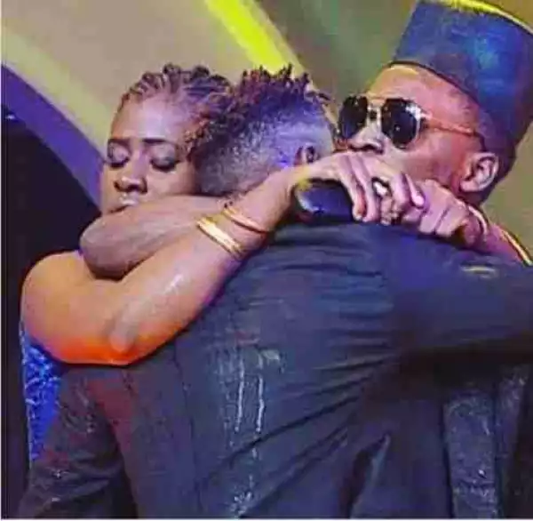 #BBNaija 2018: The Moment Tobi And Alex Hugged Miracle After He Emerged The Winner (Photo)